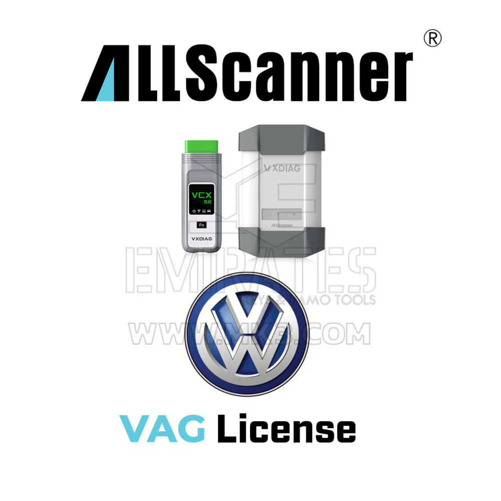 Tutte le licenze VAG dello scanner per lo strumento diagnostico VCX-DoIP / VCX SE