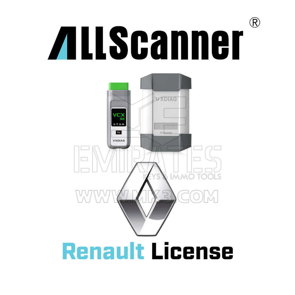 Licence Renault pour tous les scanners pour outil de diagnostic VCX-DoIP/VCX SE