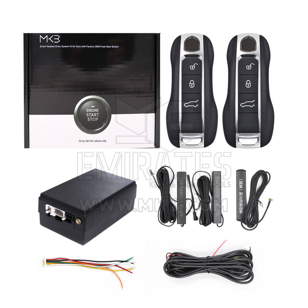 New Keyless Entry Kit For Porsche Cars works with Factory OEM Push Start Button (Add Key) ESW309C-PO2