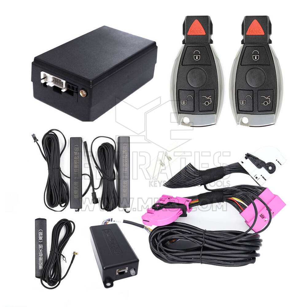 El kit de entrada sin llave para automóviles Mercedes FBS4 funciona con el botón de arranque OEM de fábrica (Agregar clave) ESW312-BE/BE4-B