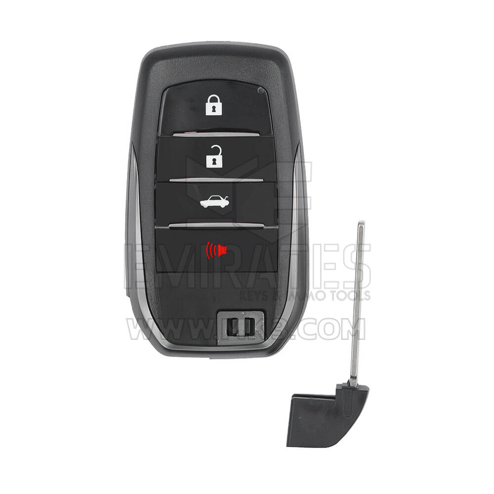 Nuovo aftermarket Toyota 2016-2022 Smart Remote Key Shell 3 + 1 pulsanti berlina tronco alta qualità miglior prezzo | Chiavi degli Emirati