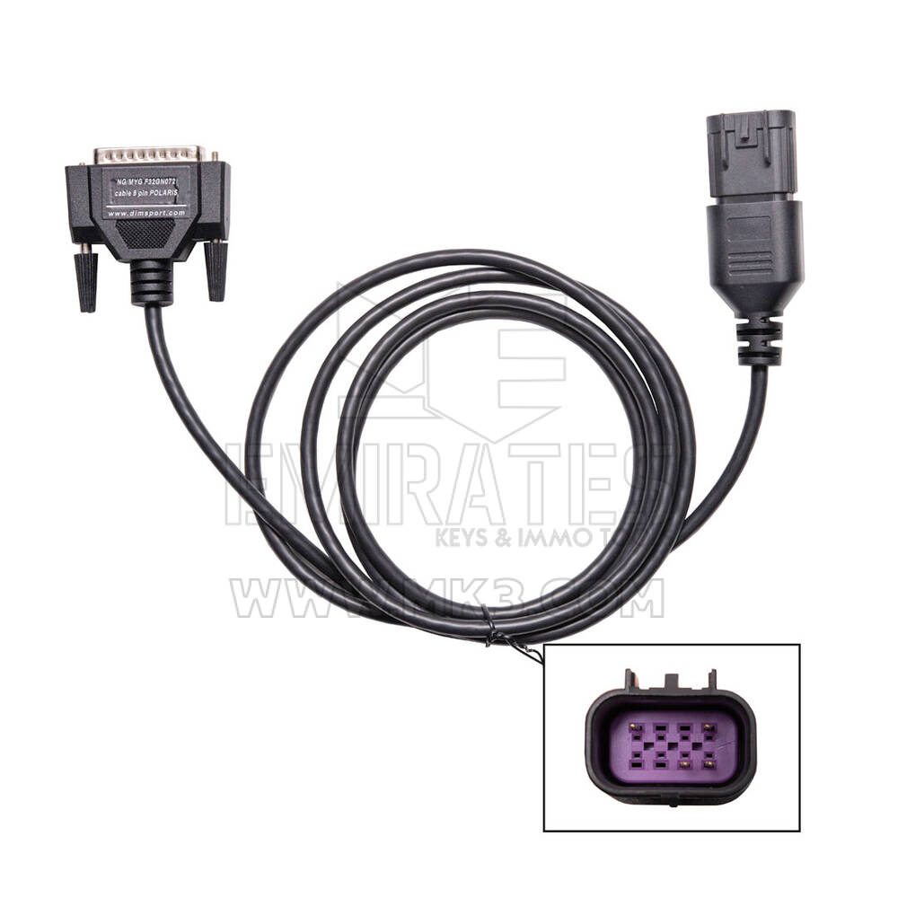Dimsport New Genius Polaris 8 Pin Diagnostic Connector