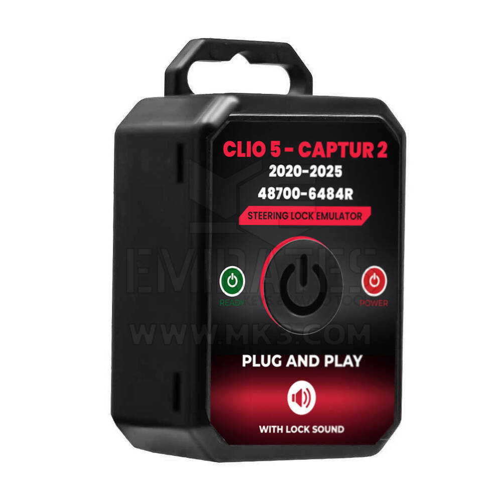 New Renault Clio 5 Captur 2 2018-2025 Steering Lock Emulator Simulator With Lock Sound Plug and Start ( No Programming Required ) | Emirates Keys