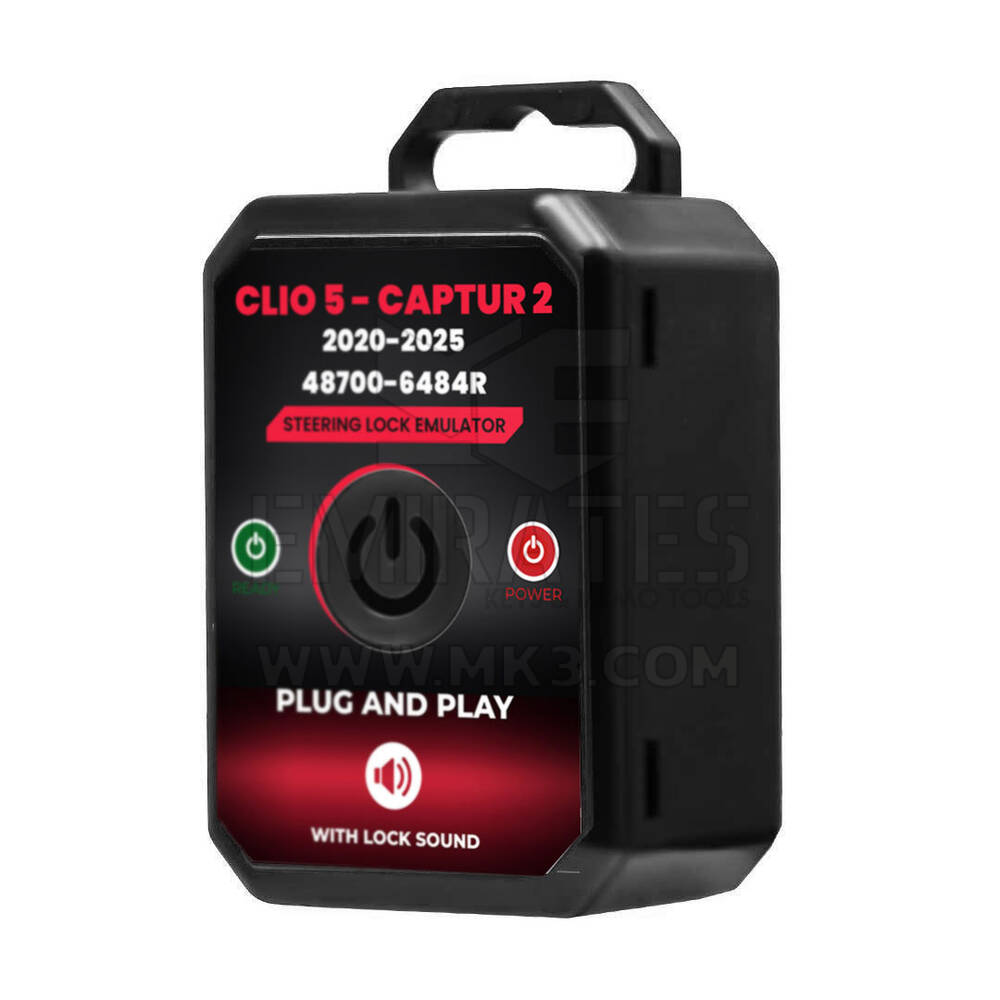 New Renault Clio 5 Captur 2 2018-2025 Steering Lock Emulator Simulator With Lock Sound Plug and Start ( No Programming Required ) | Emirates Keys