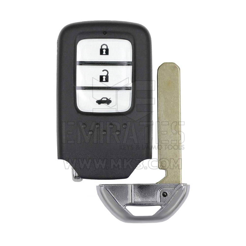 Novo Aftermarket Honda Smart Remote Key Shell 3 Botões Sedan Trunk Alta Qualidade Melhor Preço | Chaves dos Emirados