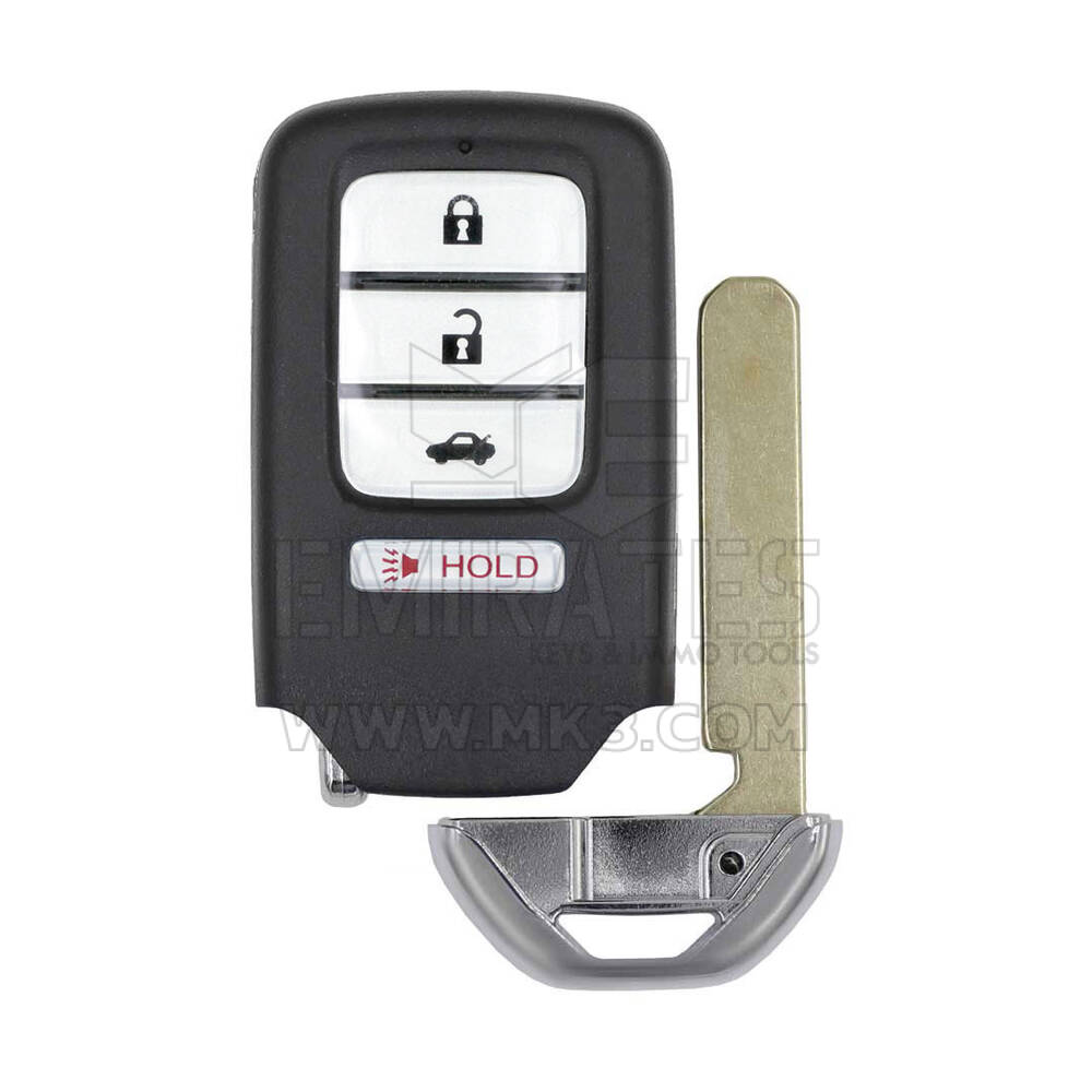 Novo Aftermarket Honda Smart Remote Key Shell 3+1 Botões Sedan Trunk Alta Qualidade Melhor Preço | Chaves dos Emirados