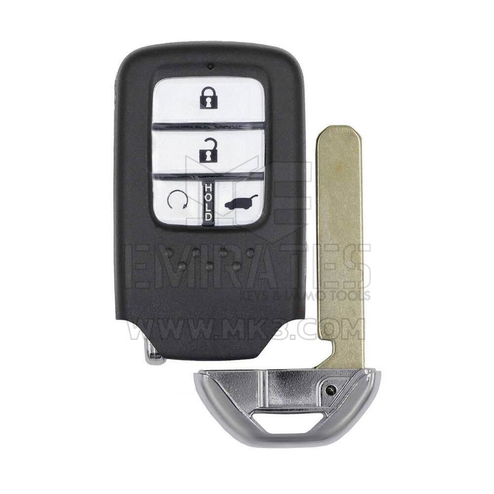 Novo Aftermarket Honda Smart Remote Key Shell 4 Botões SUV Trunk Alta Qualidade Melhor Preço | Chaves dos Emirados