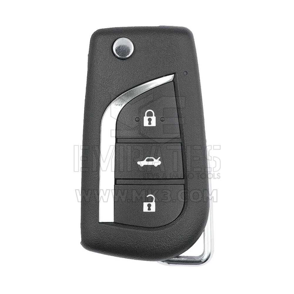Keydiy Xhorse Toyota Type Flip Remote Key Shell 3 أزرار