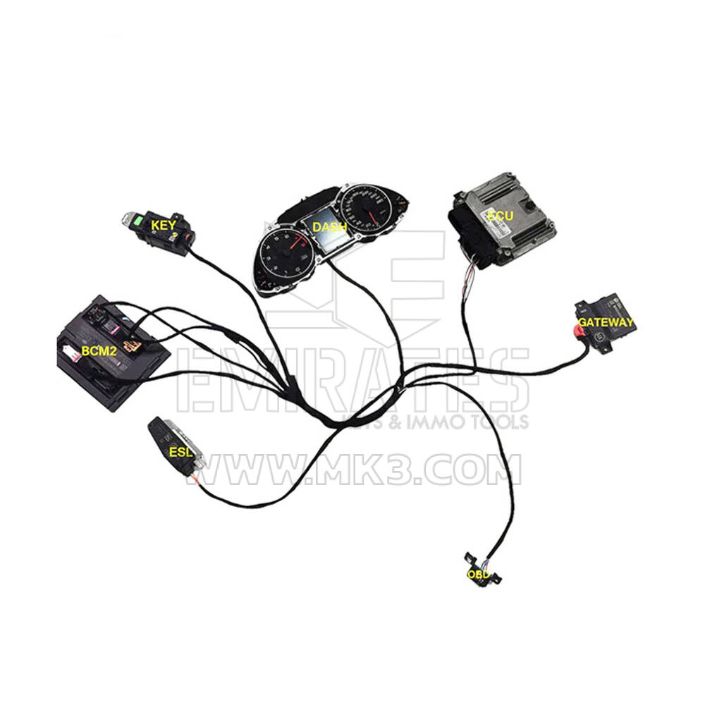 Nouveau câble de plate-forme de test de rechange pour la programmation des clés sur le banc pour AUDI B8 AUDI A4 et Q5 | Clés Emirates