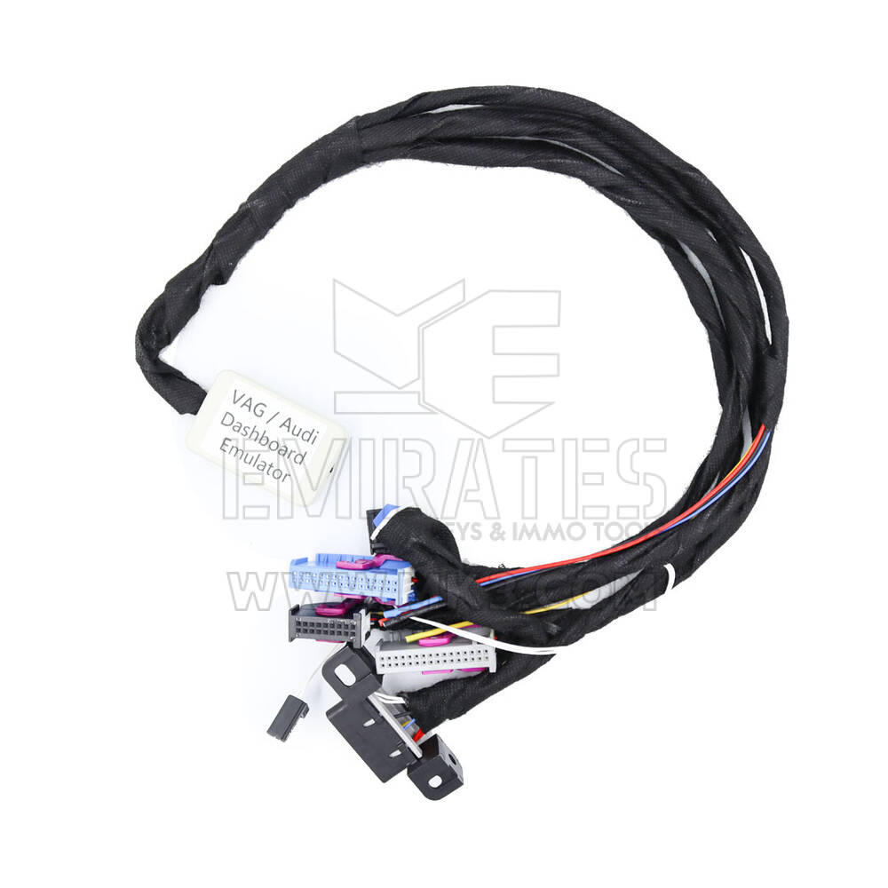 Cavo per piattaforma di test per cruscotti Volkswagen VAG MQB e Audi con connettore OBD e bobina chiave