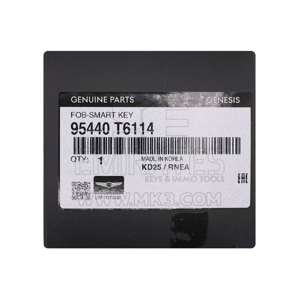 Yeni Hyundai Genesis GV80 2023 Orijinal / OEM Akıllı Uzaktan Anahtar 6 Düğmeli 433 MHz OEM Parça Numarası: 95440-T6114, 95440T6114 | Emirates Keys