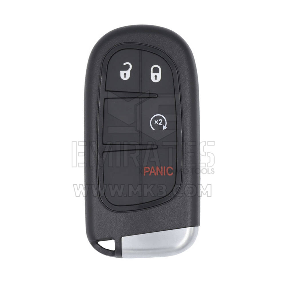 Chave remota inteligente Jeep Cherokee 2014-2023 3 + 1 botões 433 MHz