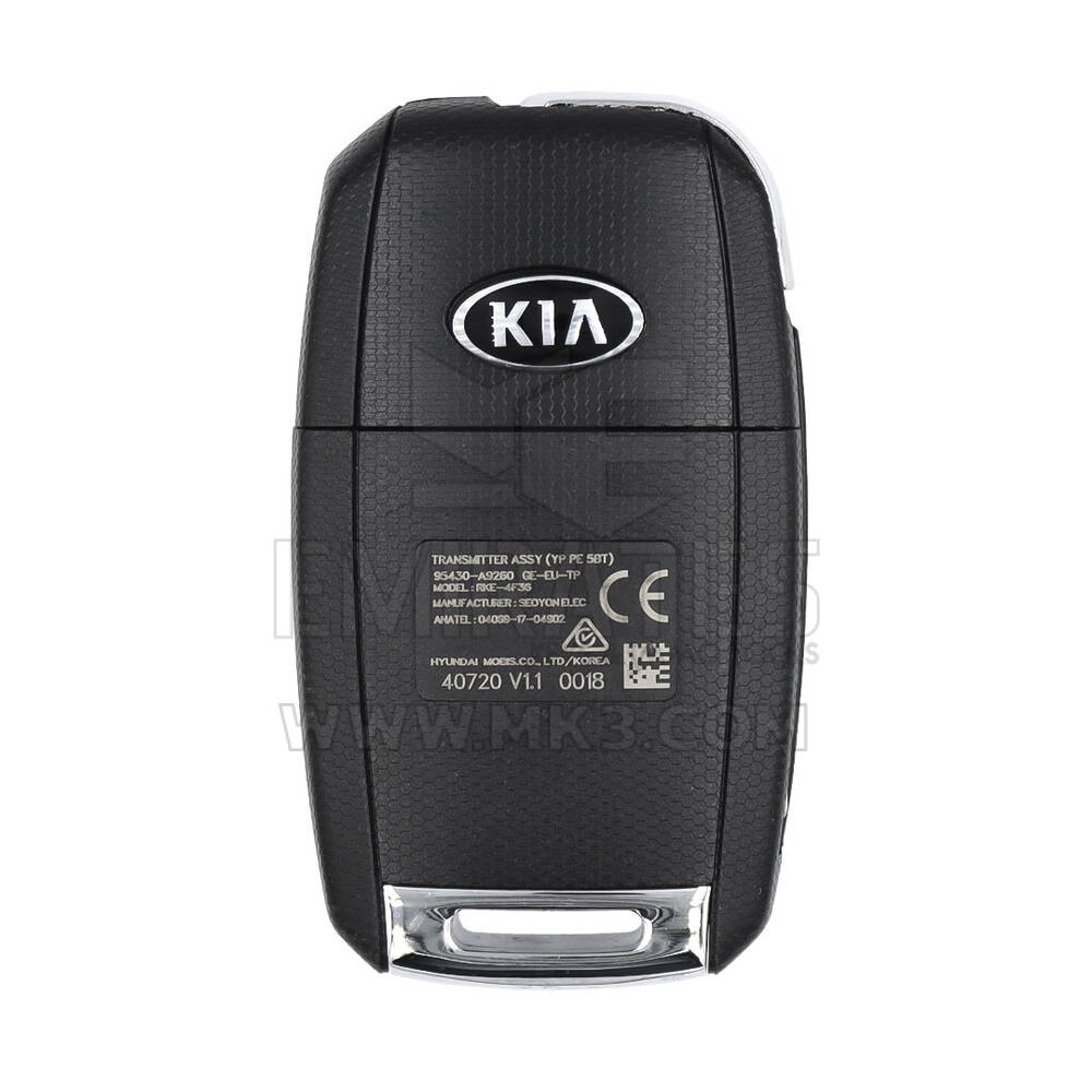 KIA Carnival Original Flip Remote Key 95430-A9260 | MK3