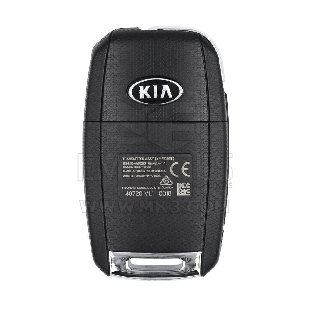 KIA Carnival Original Flip chiave remoya 95430-A9260 | MK3