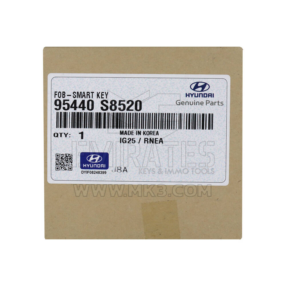 مفتاح التحكم عن بعد الذكي Hyundai Palisade 2023 الأصلي / OEM 3 + 1 أزرار 433 ميجا هرتز رقم جزء OEM: 95440-S8520 / 95440S8520 | مفاتيح الإمارات