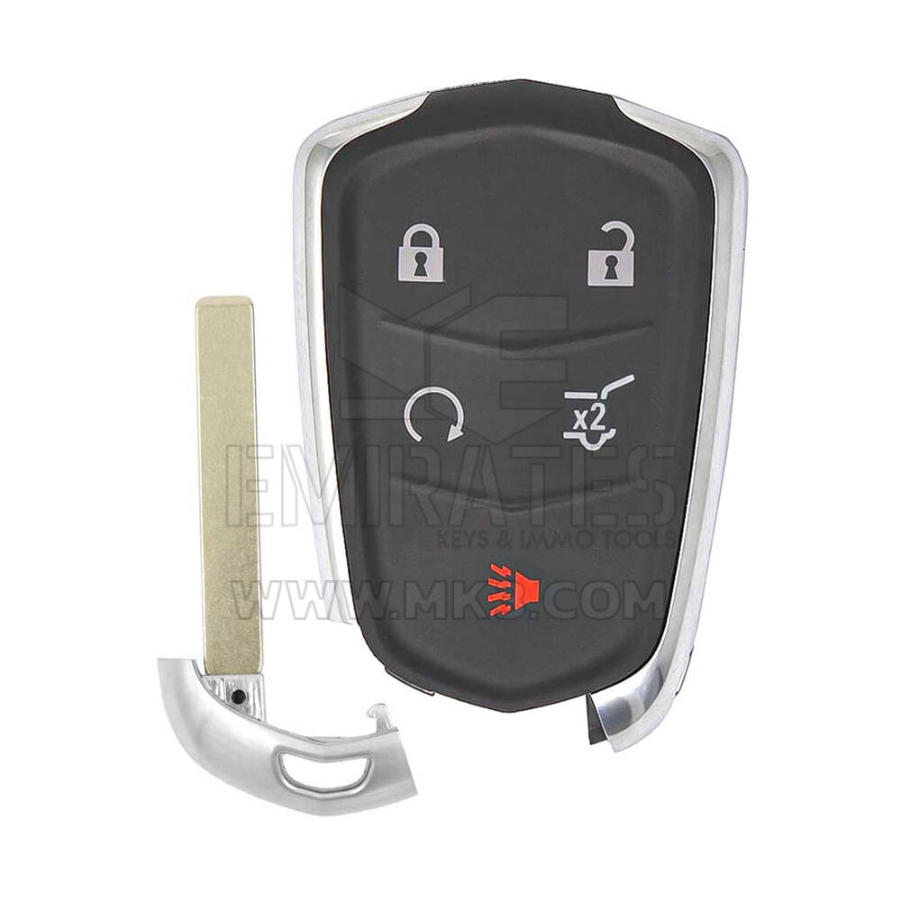 Nova chave remota inteligente Cadillac de reposição 4 + 1 botões 315 MHz FCC ID: HYQ2AB | Chaves dos Emirados