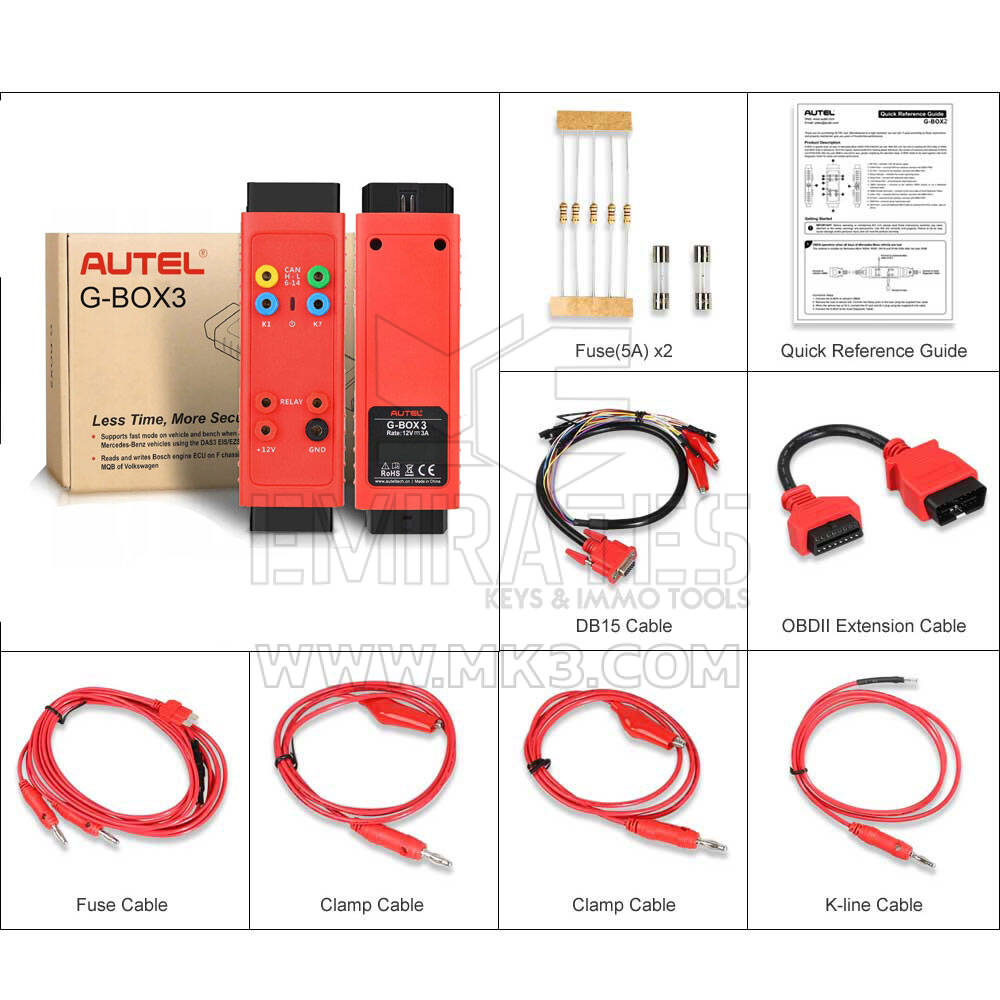 Autel G-Box 3 para Mercedes Benz com todas as chaves perdidas | MK3