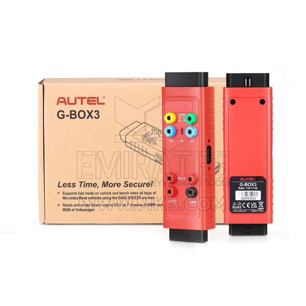 Autel G-Box 3 لمرسيدس بنز كل المفاتيح المفقودة