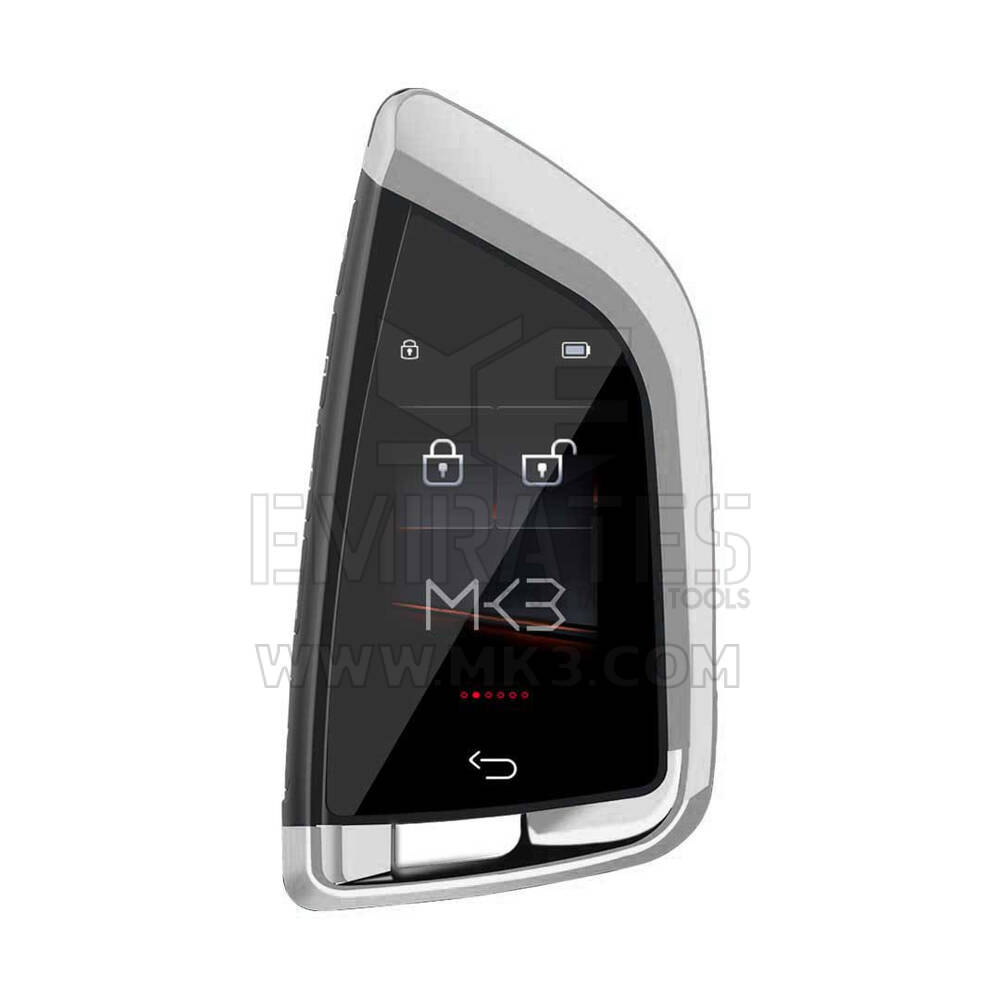 Anahtarsız Giriş ve IOS Araba FEM Tarzı Konum Takip Sistemi Gümüş Renk ile LCD Evrensel Akıllı Anahtar Kiti