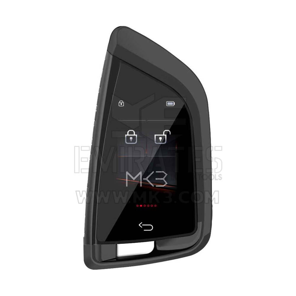 Kit de chave inteligente universal LCD com entrada sem chave e sistema de rastreamento de localização estilo FEM para carro IOS cor preta