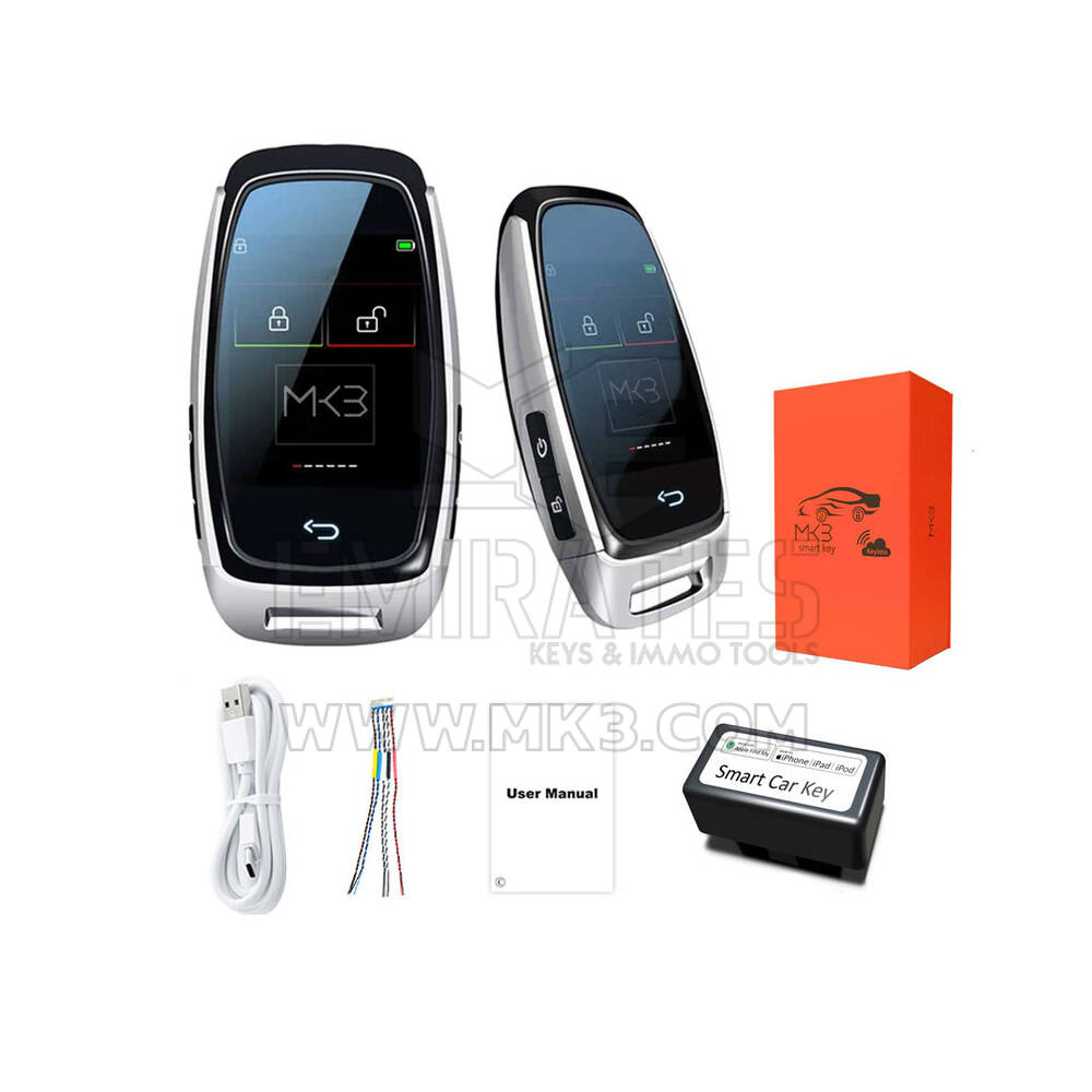 LCD Universal Smart Key Tracking System Silver Color | MK3
