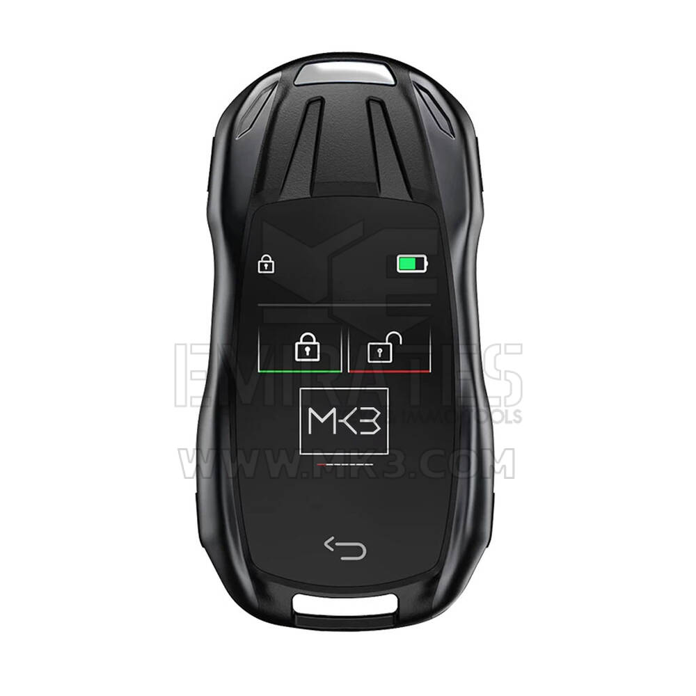 Kit de chave inteligente universal LCD com entrada sem chave e sistema de rastreamento de localização estilo Porsche estilo IOS carro cor preta