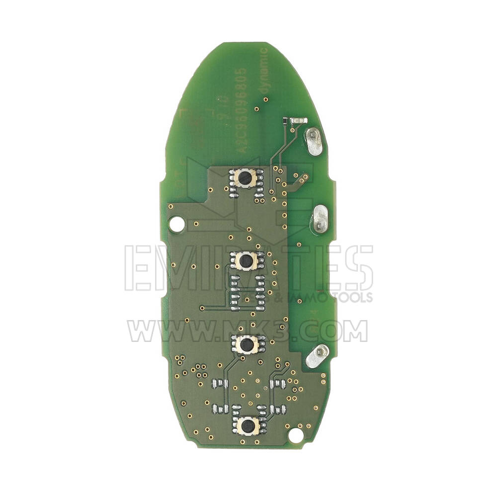 Mitsubishi Outlander 2022-2024 Chave remota inteligente original PCB 3 + 1 botões 433 MHz com shell de reposição Número de peça OEM: 8637C254, ID FCC: KR5MTXN1 | Chaves dos Emirados