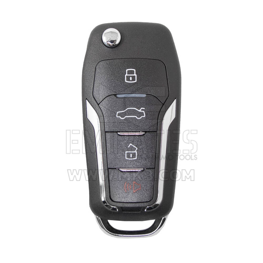 Cara a cara Universal Flip Remote Key 3+1 Botones 433MHz Tipo Ford