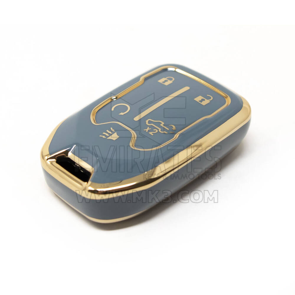 Nueva cubierta Nano de alta calidad del mercado de accesorios para llave remota GMC 5 botones Color gris GMC-A11J5A | Cayos de los Emiratos
