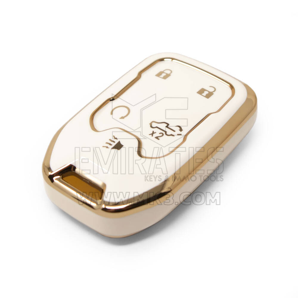 Novo aftermarket nano capa de alta qualidade para chave remota gmc 5 botões cor branca GMC-A11J5B | Chaves dos Emirados