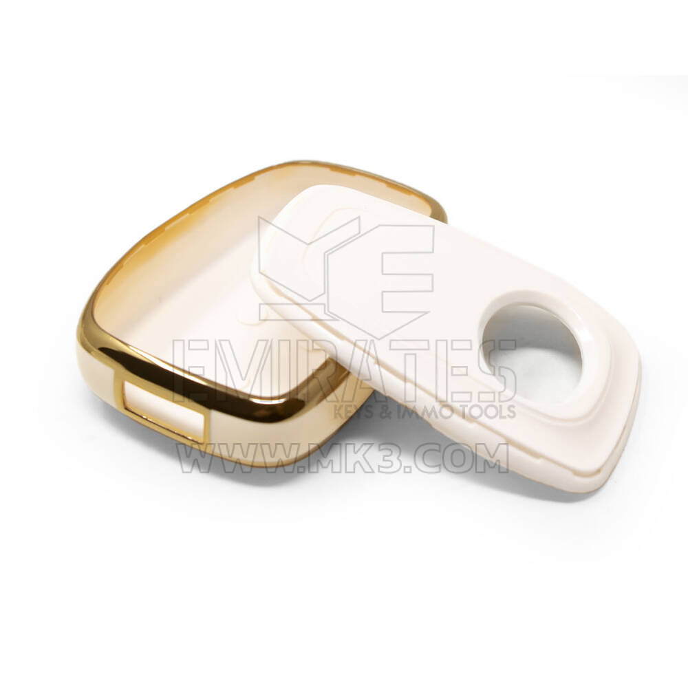 New Aftermarket Nano High Quality Cover For TATA Remote Key 4 Button White Color TATA-A11J | Emirates Keys
