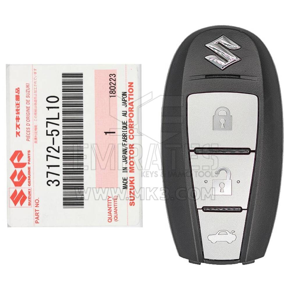 Neuf Suzuki Kizashi 2012 Véritable/OEM Smart Key Remote 3 Boutons 433 MHz PCF 7952A Transpondeur Numéro de pièce du fabricant : 37172-57L10/37172-57L11