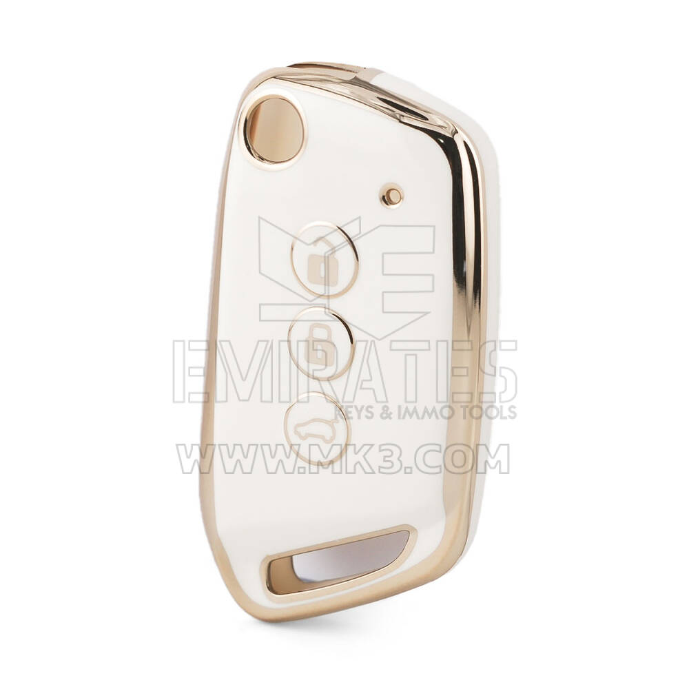 Nano Funda Para Baojun Flip Remote Key 3 Botones Blanco BJ-D11J