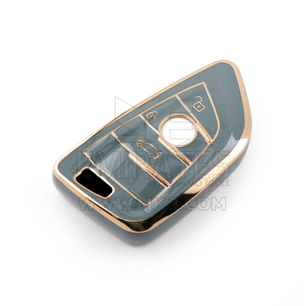 Nuova cover aftermarket Nano di alta qualità per chiave remota BMW FEM 3 pulsanti colore grigio BMW-B11J3 | Chiavi degli Emirati