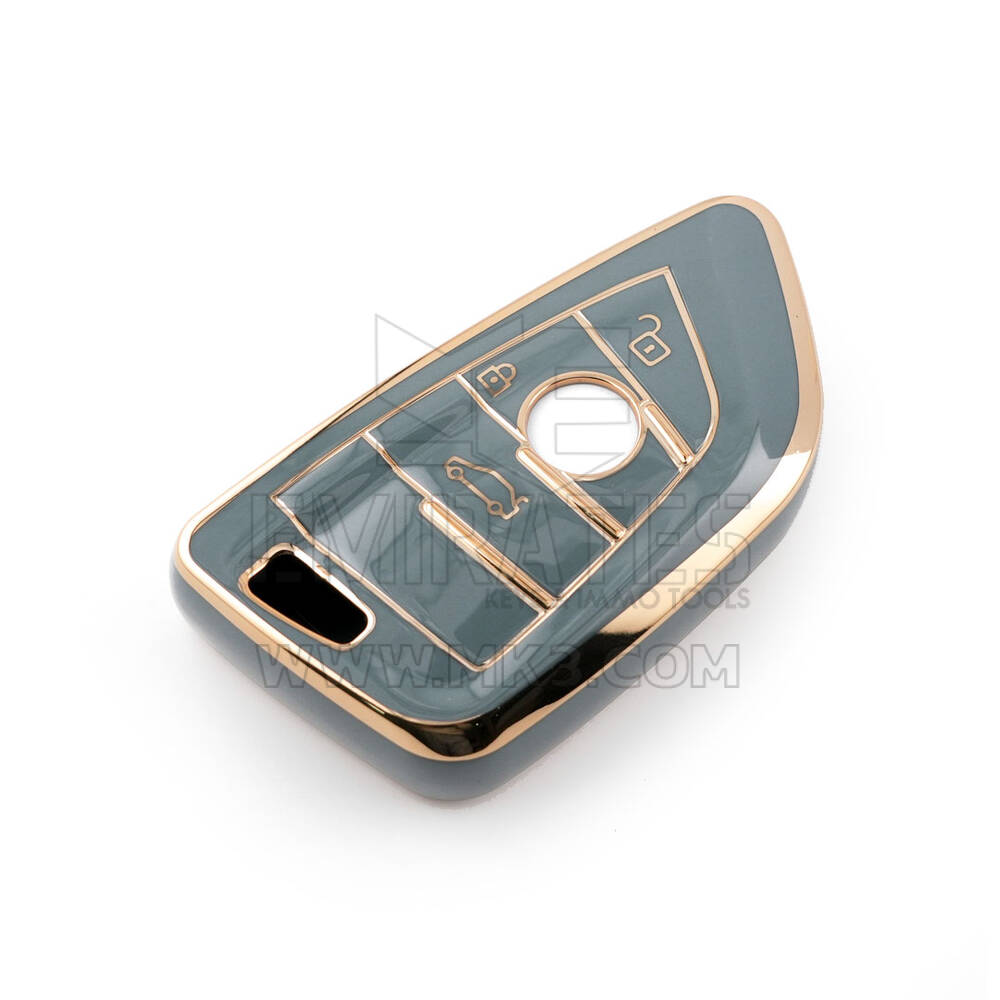 Novo aftermarket nano capa de alta qualidade para bmw fem chave remota 3 botões cor cinza BMW-B11J3 | Chaves dos Emirados