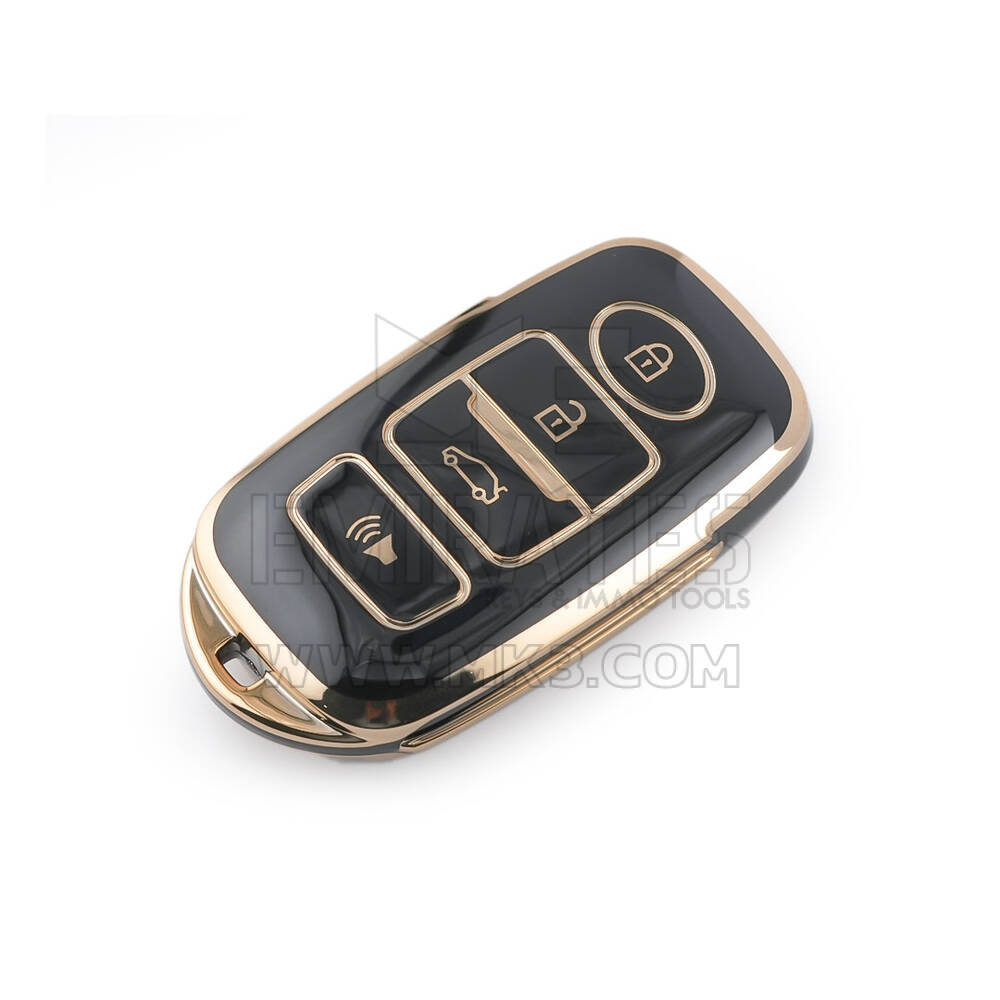 Novo aftermarket nano capa de alta qualidade para perodua chave remota inteligente 4 botões cor preta PRD-B11J | Chaves dos Emirados