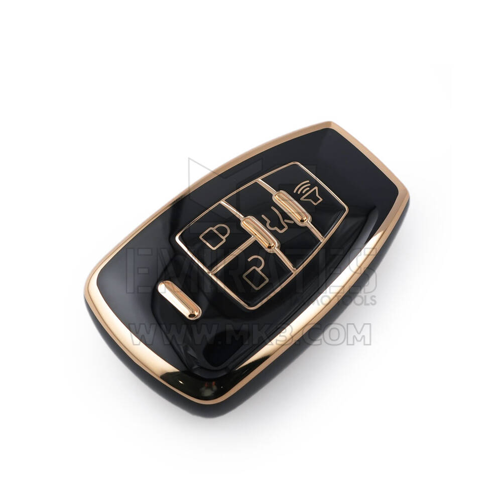 Novo aftermarket nano capa de alta qualidade para chave remota inteligente baic 4 botões cor preta BQ-A11J | Chaves dos Emirados