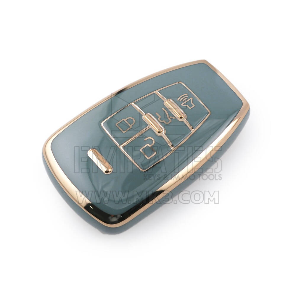 Novo aftermarket nano capa de alta qualidade para chave remota inteligente baic 4 botões cor cinza BQ-A11J | Chaves dos Emirados