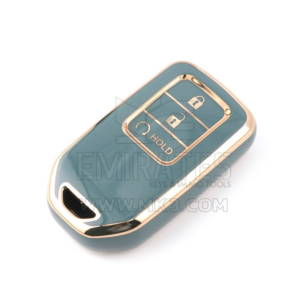 Nuova cover aftermarket Nano di alta qualità per chiave remota Honda 3 pulsanti colore grigio HD-A11J3B | Chiavi degli Emirati
