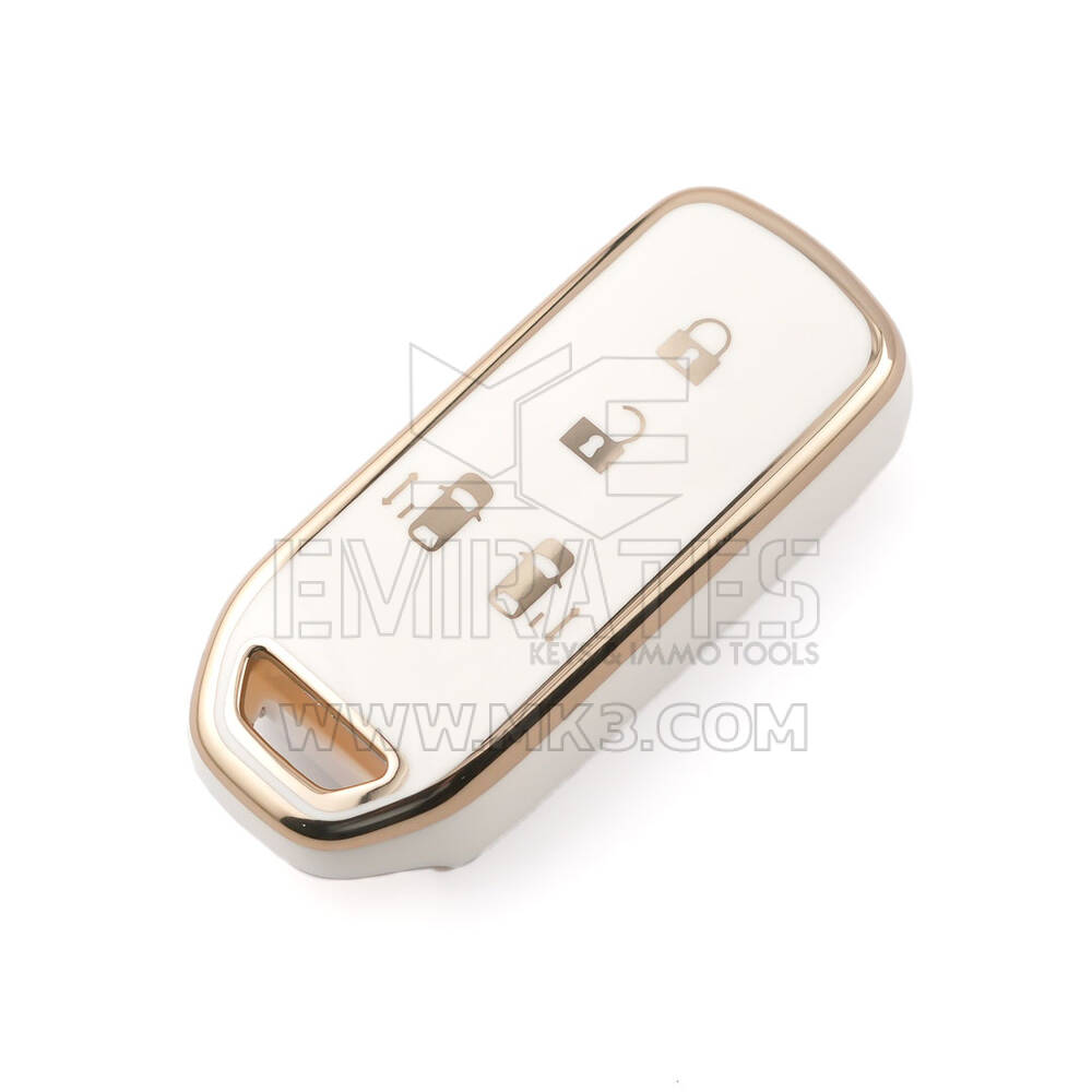Nuova cover aftermarket Nano di alta qualità per Honda Smart Remote Key 4 pulsanti colore bianco HD-C11J4 | Chiavi degli Emirati