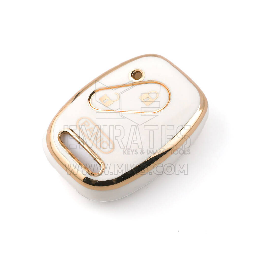 Nueva cubierta Nano de alta calidad del mercado de accesorios para llave remota Honda 3 botones Color blanco HD-J11J3B | Cayos de los Emiratos