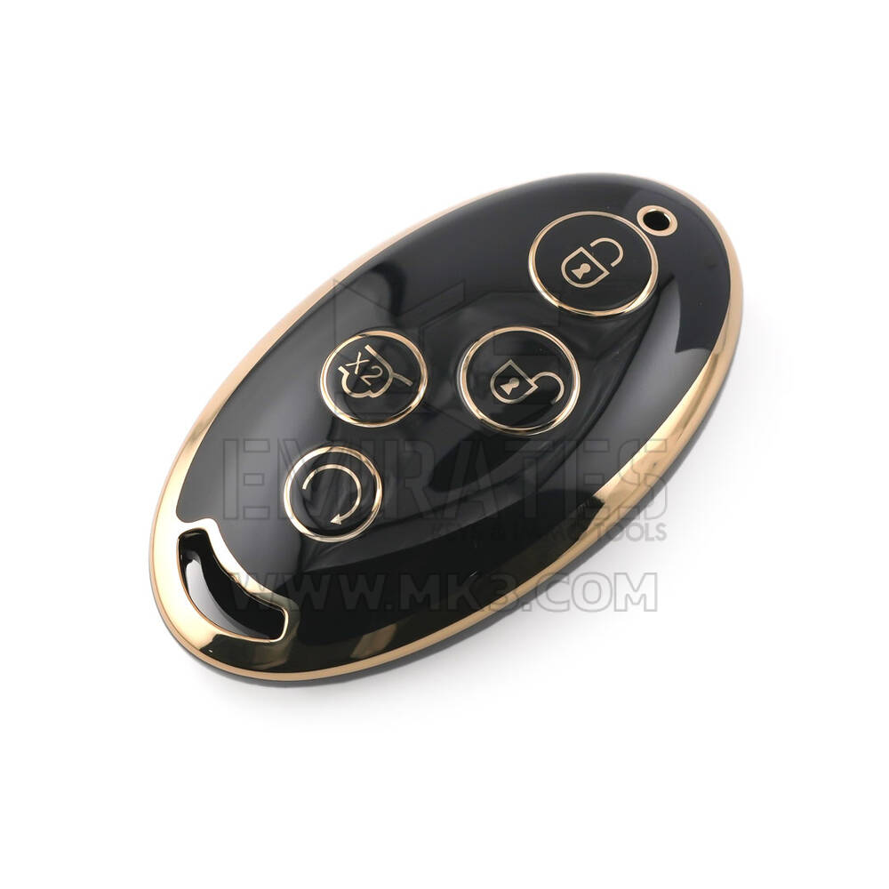 Nova capa nano de reposição de alta qualidade para chave remota BYD 4 botões cor preta BYD-B11J | Chaves dos Emirados