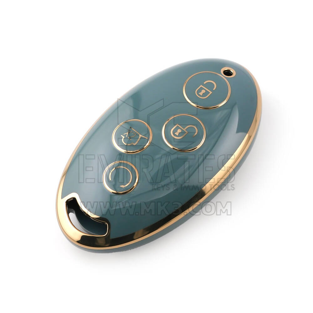 Nuova cover aftermarket Nano di alta qualità per chiave remota BYD 4 pulsanti colore grigio BYD-B11J | Chiavi degli Emirati