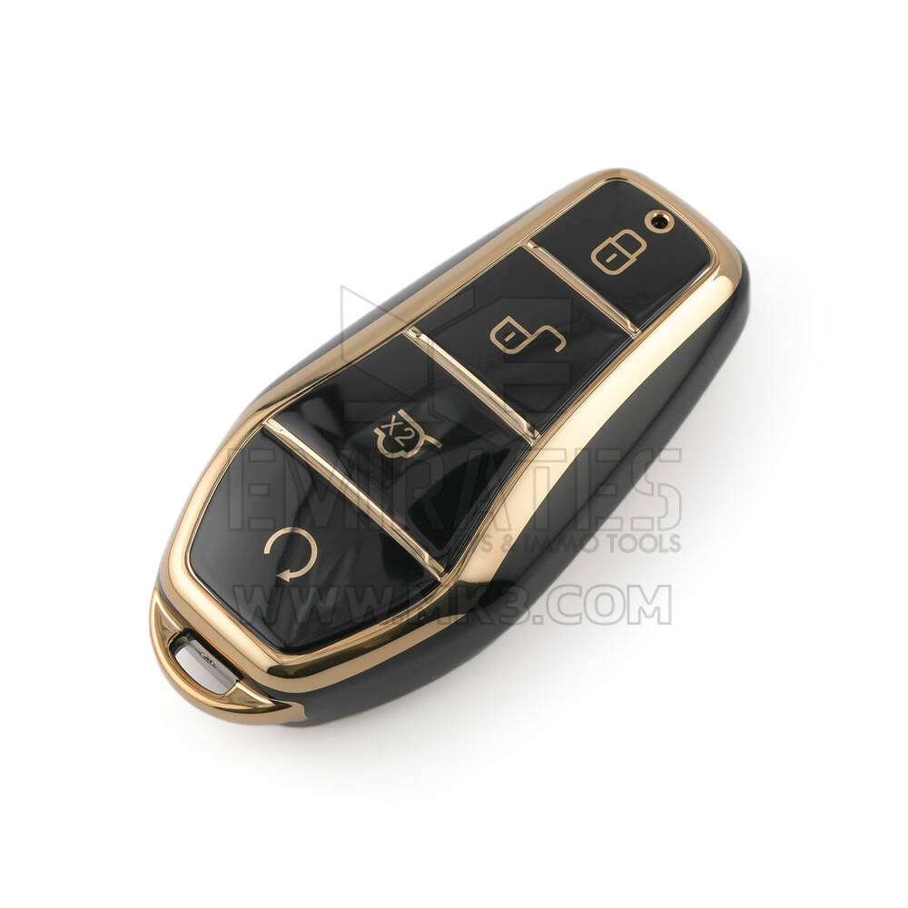 New Aftermarket Nano High Quality Cover For BYD Remote Key 4 Buttons Black Color BYD-D11J | Emirates Keys