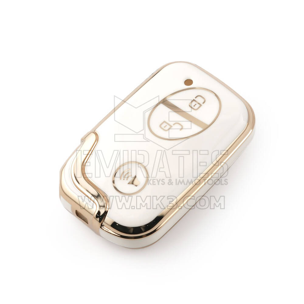 Nuova cover aftermarket Nano di alta qualità per chiave remota BYD 3 pulsanti colore bianco BYD-E11J | Chiavi degli Emirati