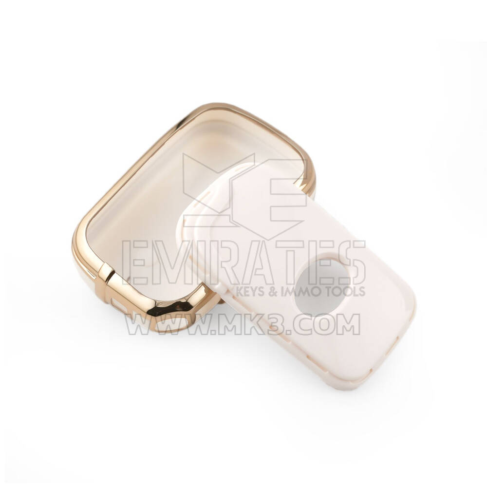 New Aftermarket Nano High Quality Cover For BYD Remote Key 3 Buttons White Color BYD-E11J | Emirates Keys