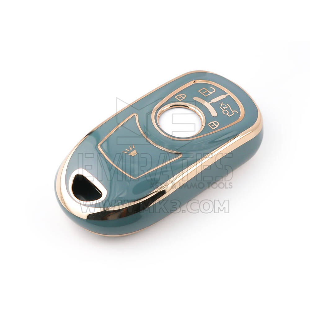 Nuova cover aftermarket Nano di alta qualità per Buick Smart Remote Key 3 pulsanti Colore grigio BK-A11J5B | Chiavi degli Emirati