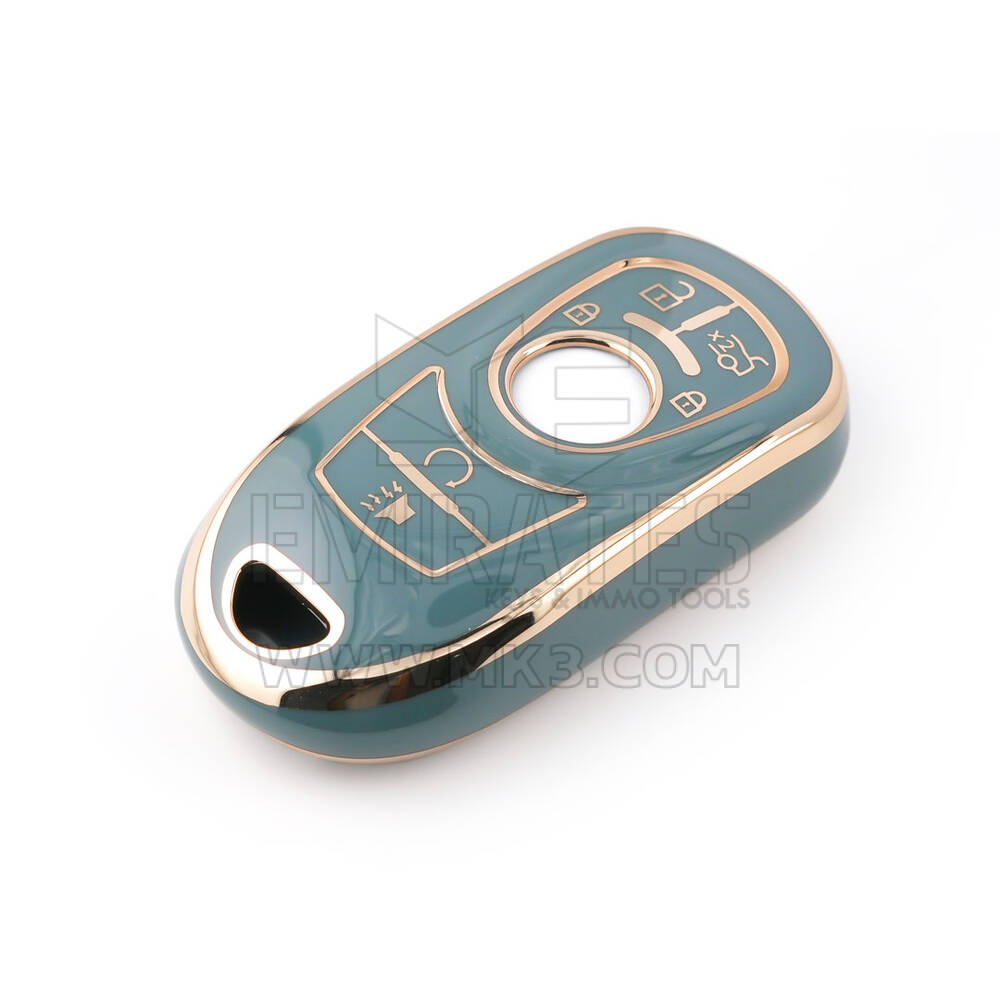 New Aftermarket Nano High Quality Cover For Buick Smart Remote Key 5 Buttons Gray Color BK-A11J6B | Emirates Keys