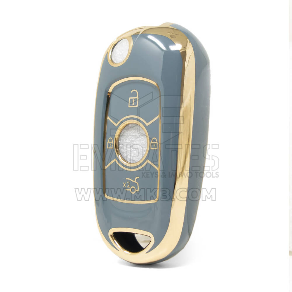 Capa Nano de alta qualidade para chave remota inteligente Buick 4 botões cor cinza BK-B11J