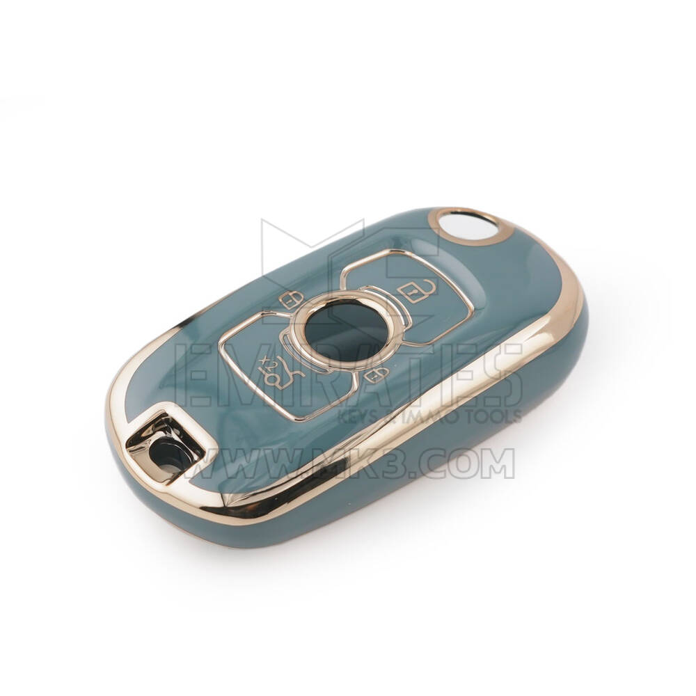 Nuova cover aftermarket Nano di alta qualità per Buick Smart Remote Key 3 pulsanti Colore grigio BK-C11J | Chiavi degli Emirati